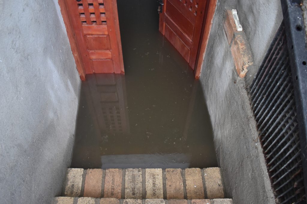 flooded basement