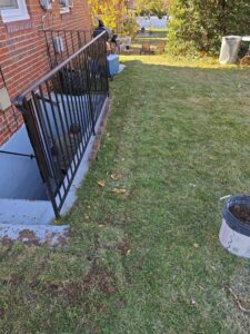 buried downspouts job - towson, md 4