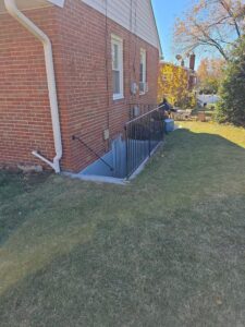 buried downspouts job - towson, md 5